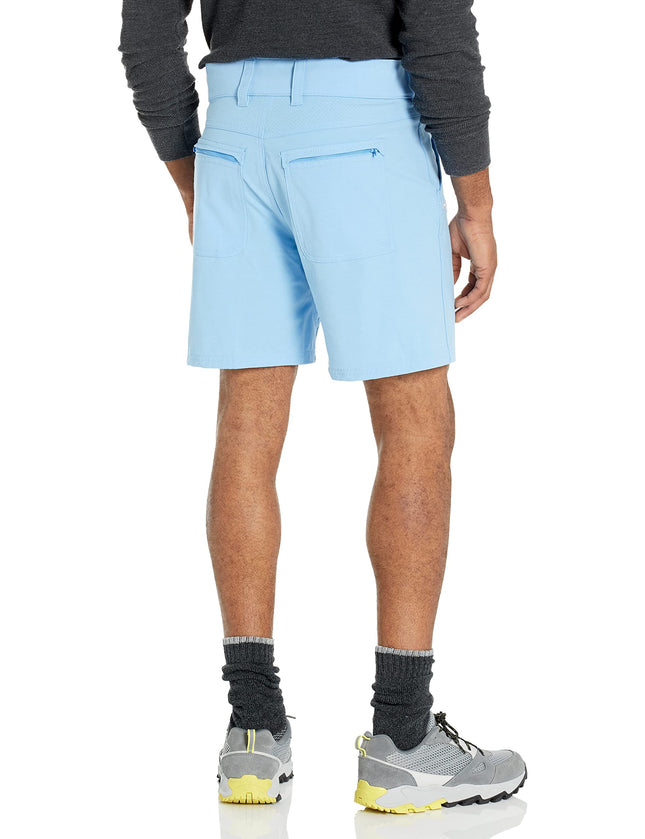HUK Men's Next Level Quick-Drying Performance Fishing Shorts, Carolina Blue-7", XL