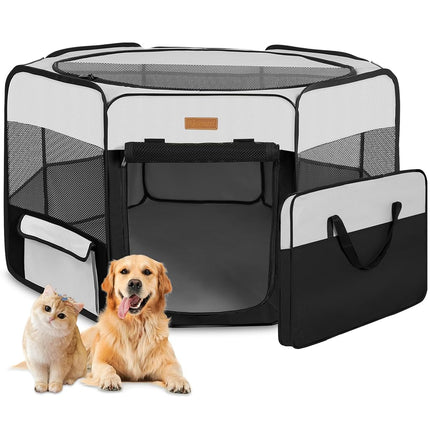 Akinerri Pet Playpen Portable Foldable Playpen for