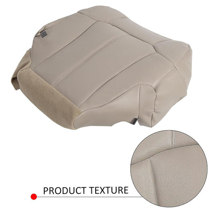 ECOTRIC Driver Bottom Leather Seat Cover Tan for 1999-2002 Chevy Tahoe Suburban Tan 522