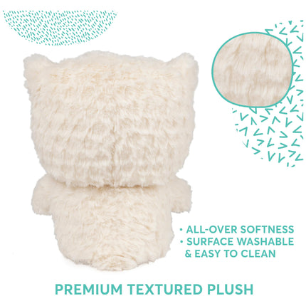 GUND Baby Sleepy Eyes Owl Bedtime Soother Plush Owl Stuffed Animal Night Light & Sound Machine, 8” Plush Toy for Newborn, Infant, Toddler