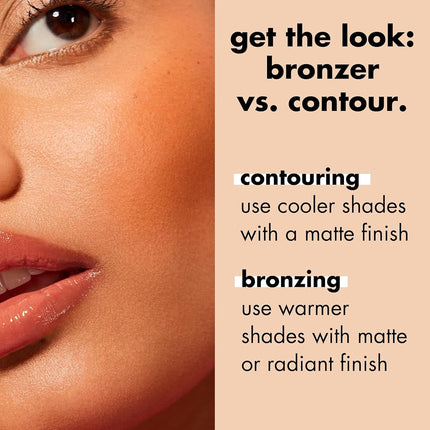 e.l.f. Primer-Infused Bronzer, Long-Lasting & Budge-Proof Makeup, Lightweight & Buildable, Smooth & Easy to Use, Vegan & Cruelty Free, Catching Rays