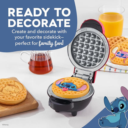 Disney | DASH Removable Ceramic Waffle Plates 2-Pack for the MultiMaker® Mini Maker System (Stitch & Angel)
