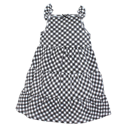 Hudson Baby Baby Girls' Cotton Dresses, Black Daisy, 8 Years