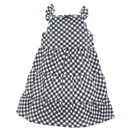 Hudson Baby Baby Girls' Cotton Dresses, Black Daisy, 0-3 Months