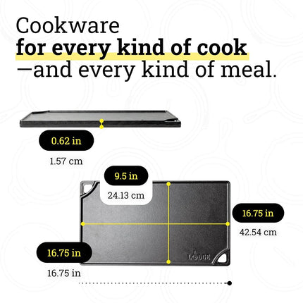 Lodge Rectangular Cast Iron Reversible Grill/Griddle