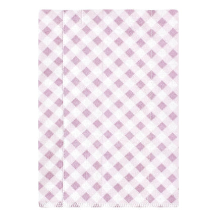 Hudson Baby Unisex Baby Cotton Flannel Burp Cloths, Purple Dainty Floral 7 Pack, One Size