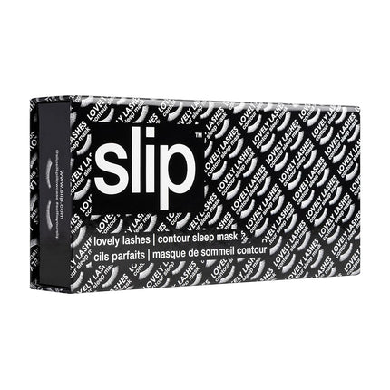 Slip Silk Contour Sleep Mask, Black - Lash-Friendly Design, Blocks Light