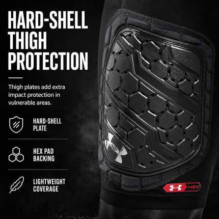 Under Armour Unisex's Gameday Pro Football Pant, Black, M