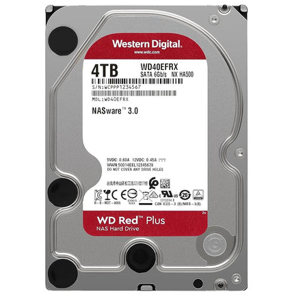 Western Digital 4TB Intellipower SATA 6Gb/s 64 MB Cache 3.5-Inch NAS Desktop Hard Disk Drive - Red (WD40EFAX)