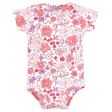 Bodysuits de algodón unisex para bebés Hudson Baby, Estampado floral, 18-24 meses