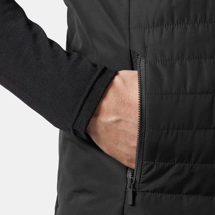 Helly Hansen Mens Crew Insulated Vest 2.0, 4XL, Ebony