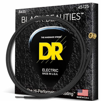 DR Strings Black Beauties® 5-String Bass Strings, 