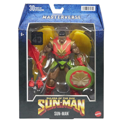 Masters of the Universe Masterverse Sun-Man Action Figure with Accessories, 7-inch Motu Collectible Gift