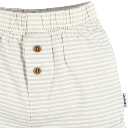 Gerber Baby 3-Pack Knit Shorts, Multicolor, Multicolor, 6 Months