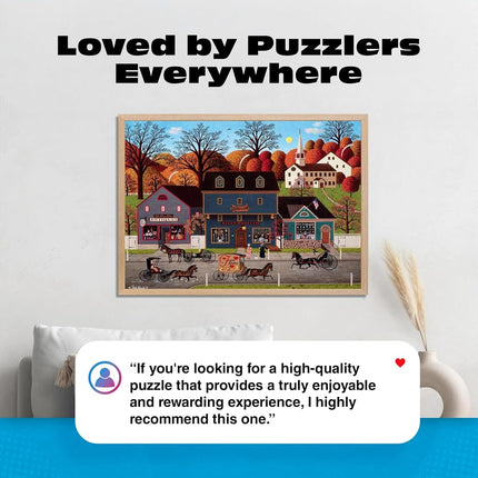 Buffalo Games - Charles Wysocki - Valley Farm Street - 1000 Piece Jigsaw Puzzle for Adults Challenging Puzzle Perfect for Game Nights - Finished Puzzle Size is 26.75 x 19.75