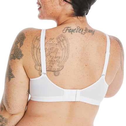 Hanes Women's X-Temp Foam Wirefree Bra, White, M