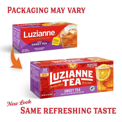 Luzianne Iced Sweet Tea 22 Family Size Bags 121g