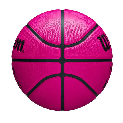 Wilson NBA DRV Outdoor Basketball with Pump - Pink, Size 7-29.5"