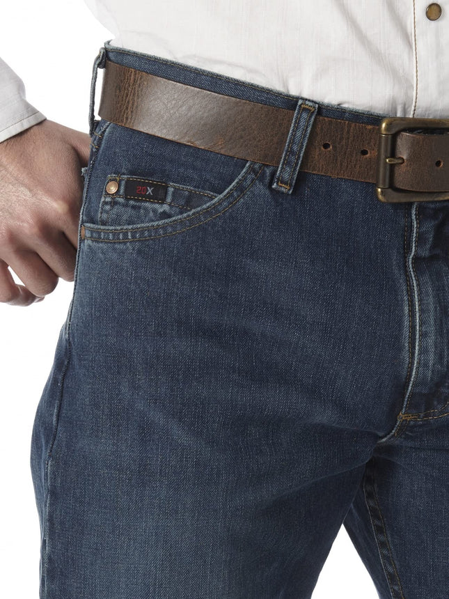 Wrangler Men's 20X 01 Competition Relaxed Fit Jean - Blue - 42x30