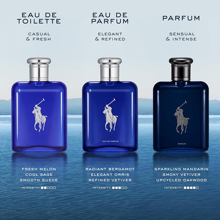 Ralph Lauren Polo Blue Eau de Toilette - Citrus, Sage & Suede Cologne 75ml