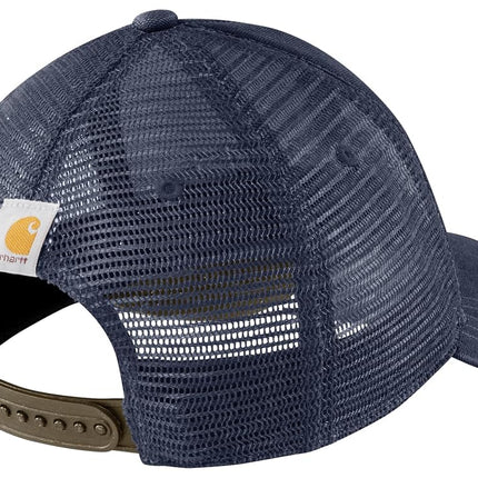 Carhartt Men's Canvas Mesh-Back Logo Graphic Cap
