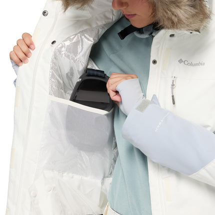 Columbia womens Ava Alpine II Insulated Jacket, Sea Salt/Cirrus Grey, 1X