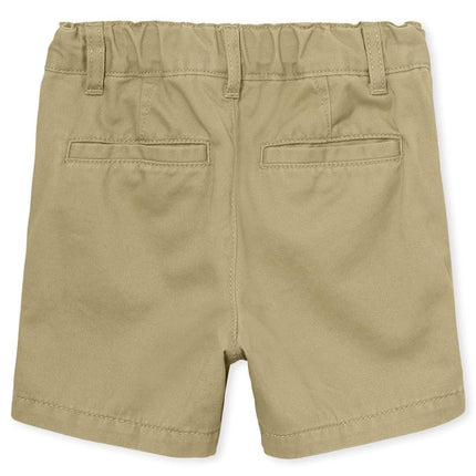 Shorts chino extensibles The Children's Place pour bébés garçons et tout-petits, lot de 2, lin/bleu marine, 3T