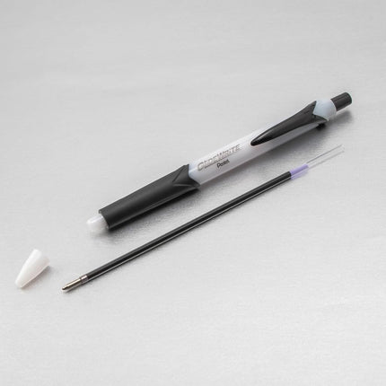 Pentel GlideWrite Ballpoint Pen with TechniFlo Ink, (1.0mm) Medium Line, Black Ink, 6-Pk