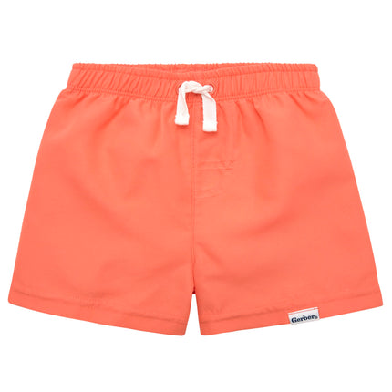 Gerber Boys' Toddler 2-Pack Swim Trunks, Orange Surf, 3-6 Months