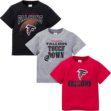 Gerber Unisex Baby NFL 3 Pack Short Sleeve Team Fa