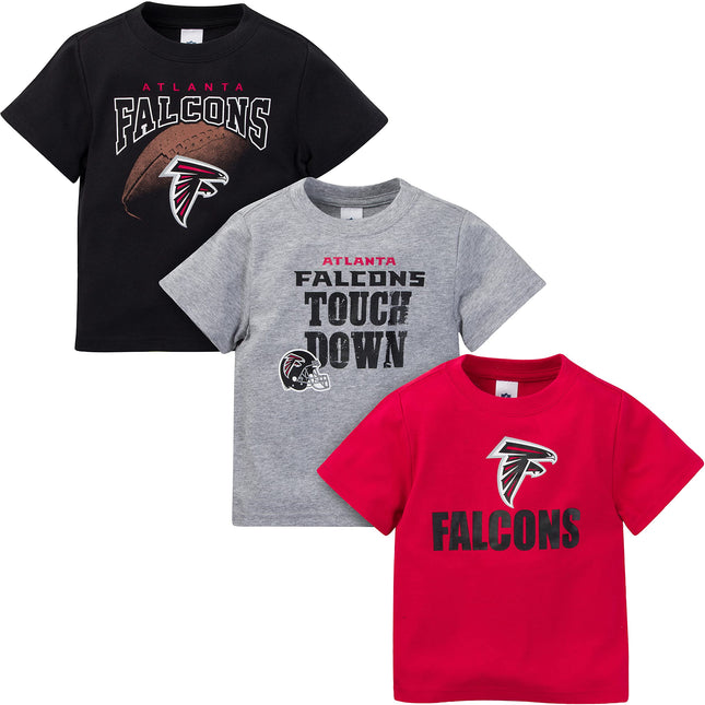 Gerber Unisex Baby NFL 3 Pack Short Sleeve Team Fa