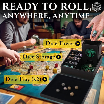 Soar Forge All-in-One Game Roamer - Dice Tray & Tower for DND and RPG