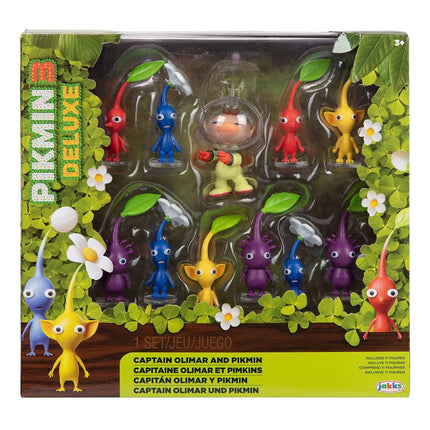 SUPER MARIO Nintendo Captain Olimar & Pikmin Set – Includes 11 Figures