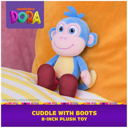 Official Dora Boots Plush Toy, 8-Inch Stuffed Animal for Ages 3+