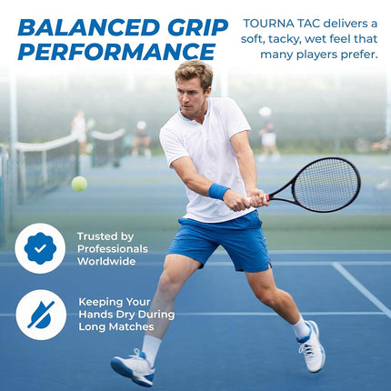 Unique Tourna Tac Blau Overgrip (Pack of 10) - Blue, One Size