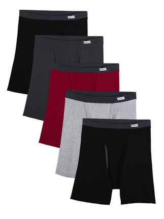 Fruit of the Loom mens4LBL7CXNo Ride Up Boxer Brie