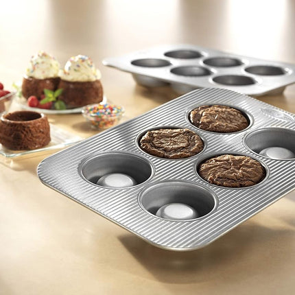 USA Pan Nonstick Brownie Bowl Pan, 6 Cup, Aluminized Steel
