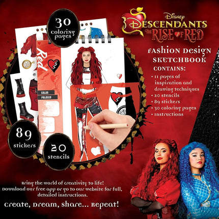 Make It Real Descendants 4 Rise of Red Fashion Sketchbook
