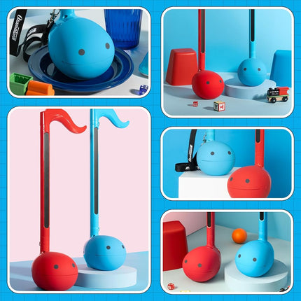 Instrumento musical electrónico Otamatone Deluxe para adultos, sintetizador portátil, música eléctrica digital de Japón por Cube/Maywa Denki, regalos geniales, azul [manual en inglés]