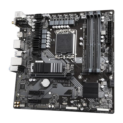 GIGABYTE B760M DS3H AX DDR4 (LGA 1700/ Intel/ B760/ M-ATX/ DDR4/ 2* M.2/ PCIe 4.0/ USB 3.2 Gen 2 Type-C/WiFi 6E/ 2.5GbE LAN/Q-Flash Plus/PCIe EZ-Latch/Gaming Motherboard)