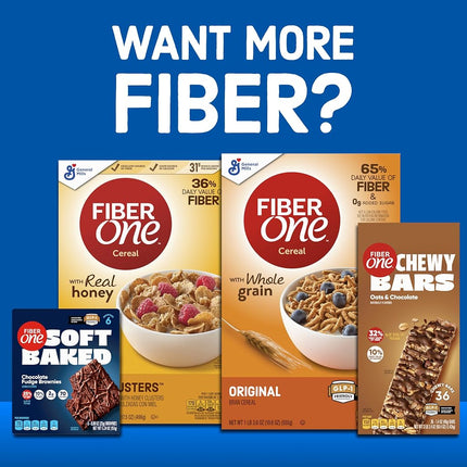 General Mills, Fiber One Cereal with Whole Grain, Original Bran, 19.6 oz (555 g)