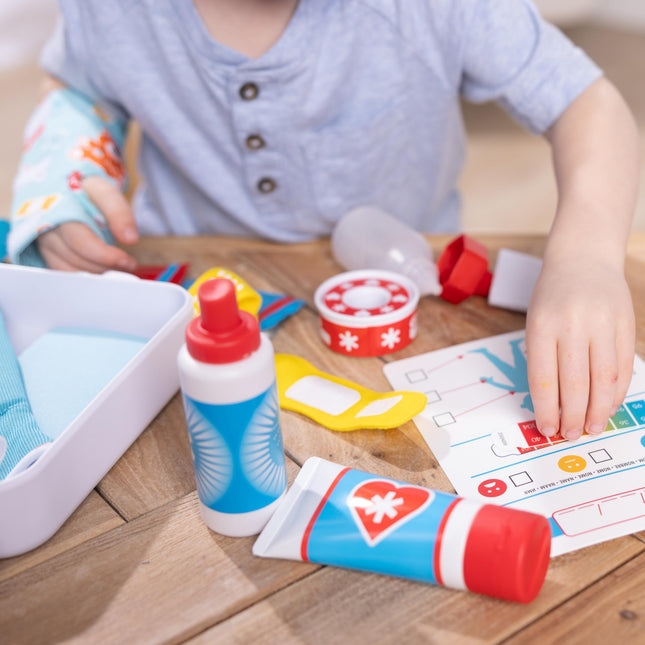 Sinoeem Melissa & Doug Trousse de premiers secours « Rétablis-toi vite » (25 pièces)