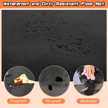 Protalwell Fireproof Hearth Rugs, Fireplace Mat, Fire Resistant Rugs Put in Front of Wood Stoves, 60" x32”, Heated Floor Mat for Outdoor Grills, Fire Pits, Smokers, Woodstoves