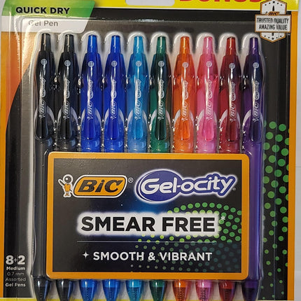 BIC Gel-ocity Quick Dry Fashion Retractable Gel Pe