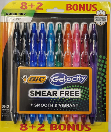 BIC Gel-ocity Quick Dry Fashion Retractable Gel Pe