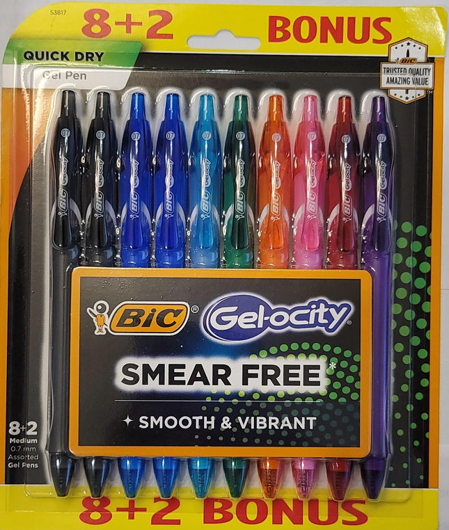 BIC Gel-ocity Quick Dry Fashion Retractable Gel Pe