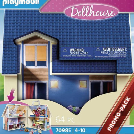 Playmobil 70985 Take Along Dollhouse 64 Pieces Pretend Play for Ages 4+