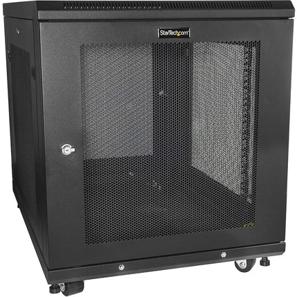 StarTech 12U 19in Enclosed 4-Post Server Cabinet, 