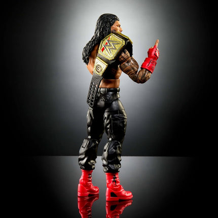 Mattel WWE Elite Action Figure & Accessories, Series #110 Roman Reigns 6-inch Collectible with 25 Articulation Points & Swappable Hands