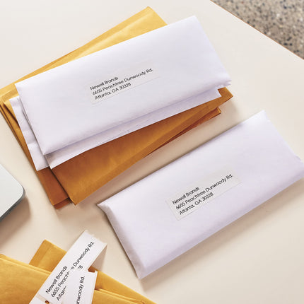 Étiquettes d'adresse DYMO® Authentiques LW pour imprimantes d'étiquettes LabelWriter™, (28 mm x 89 mm), 3 rouleaux de 350 (1050 au total)